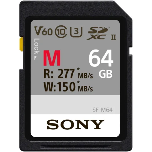 SONY 64GB SDXC UHS-II M Series Read 277 MBS Write up to 150 MBs Class 10 SD Memory (2)