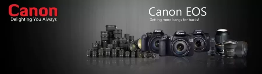 Canon product banner