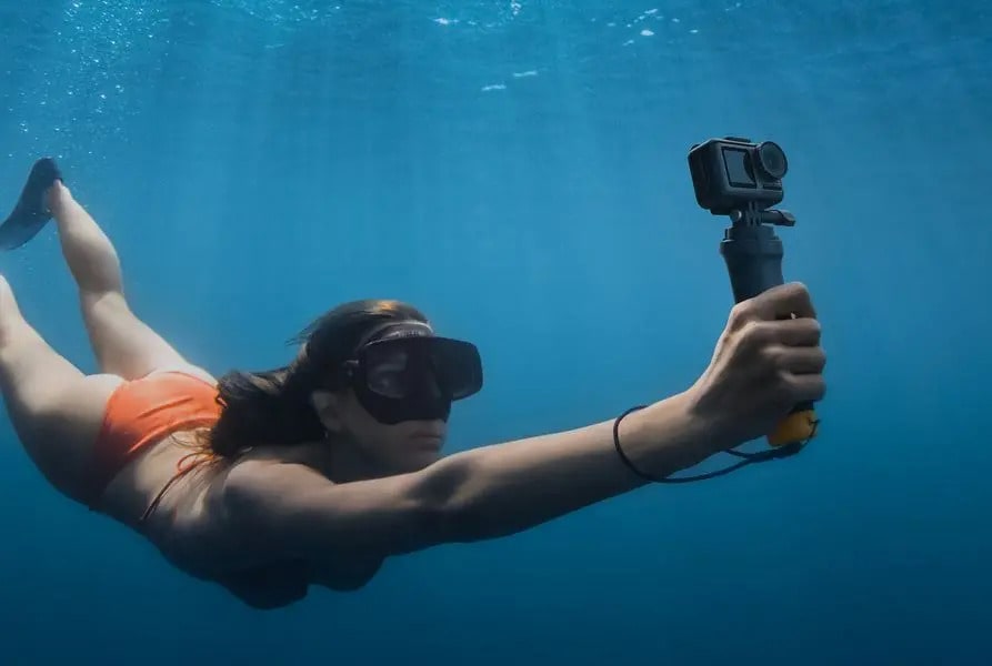 DJI Osmo action camera in water
