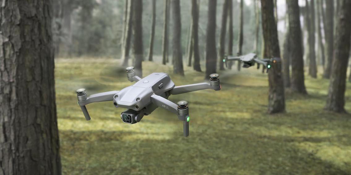 DJi Air 2s drone in the Jungle