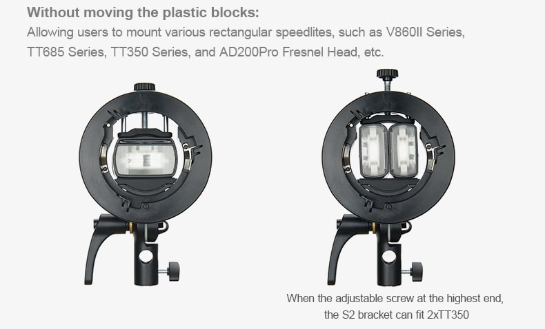 Godox s2 bracket compatibility with several godox lights