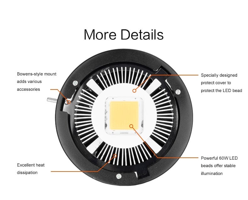 Godox sl60 front flash lamp composition review