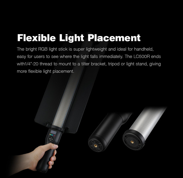 Godox lc500r, led light stick, rgb color cycle