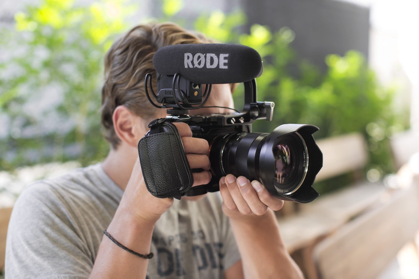 Rode Videomic pro with Rycote Lyre