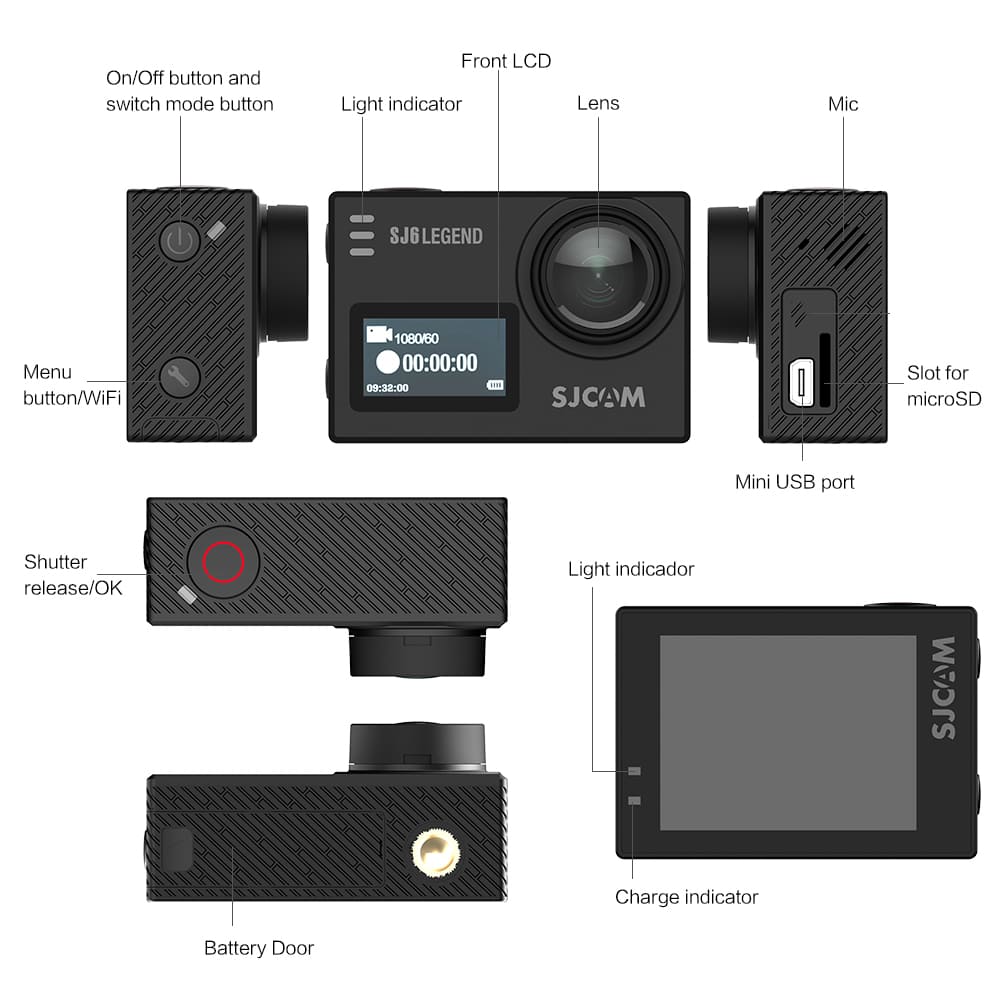 SJCAM SJ6 Legend Camera Buttons