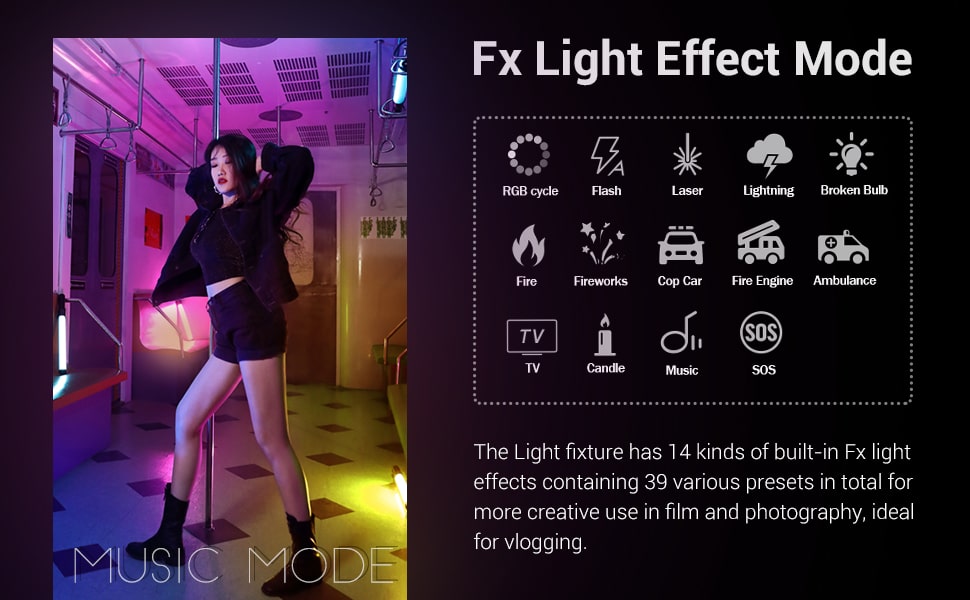 FX Lights Effects of LC500R RGB Light Light