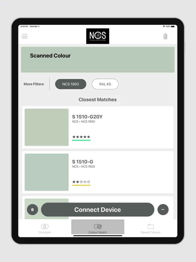 NCS Colourpin Mobile App