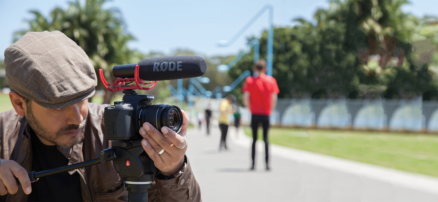 Rode videomic rycote in action