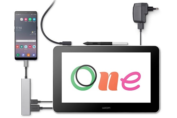 Wacom One with Display is compatible with Android & ios