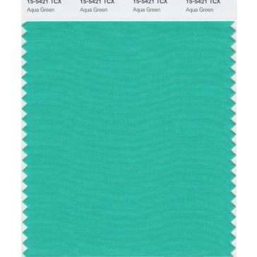 Pantone 15-5421 TCX Swatch Card Aqua Green