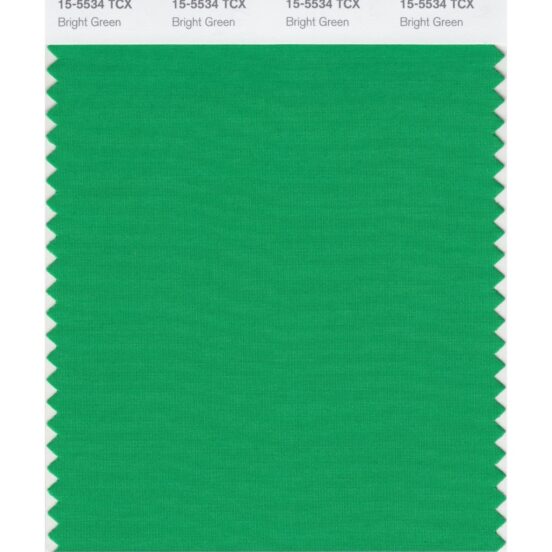 Pantone 15-5534 TCX Swatch Card Bright Green