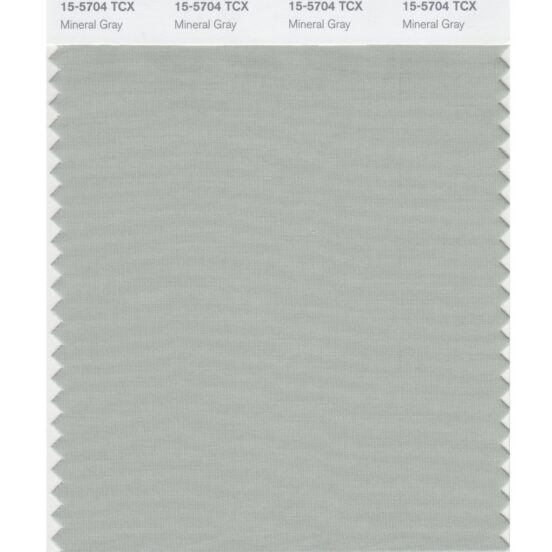 Pantone 15-5704 TCX Swatch Card Mineral Gray