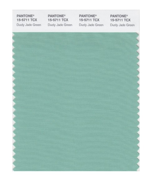 Pantone 15-5711 TCX Swatch Card Dusty Jade Green
