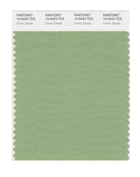 Pantone 15-6423 TCX Swatch Card Forest Shade