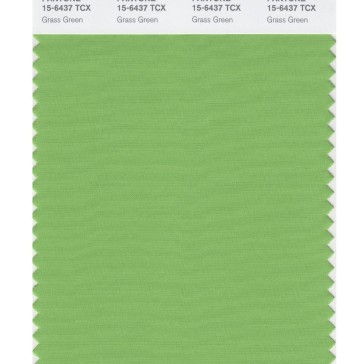 Pantone 15-6437 TCX Swatch Card Grass Green