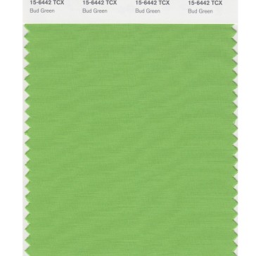Pantone 15-6442 TCX Swatch Card Bud Green