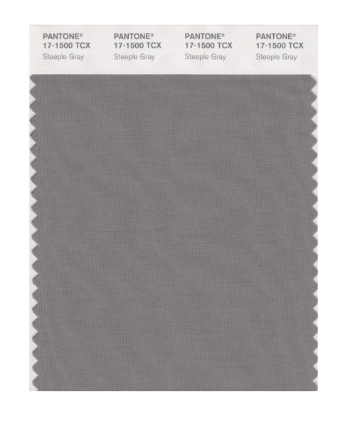 Pantone 17-1500 TCX Swatch Card Steeple Gray