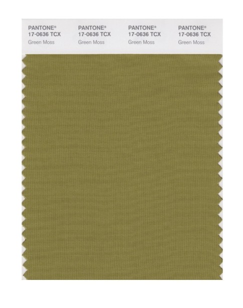 Pantone 17-0636 TCX Swatch Card Green Moss