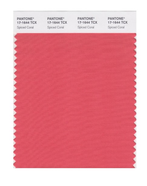 Pantone 17-1644 TCX Swatch Card Spiced Coral