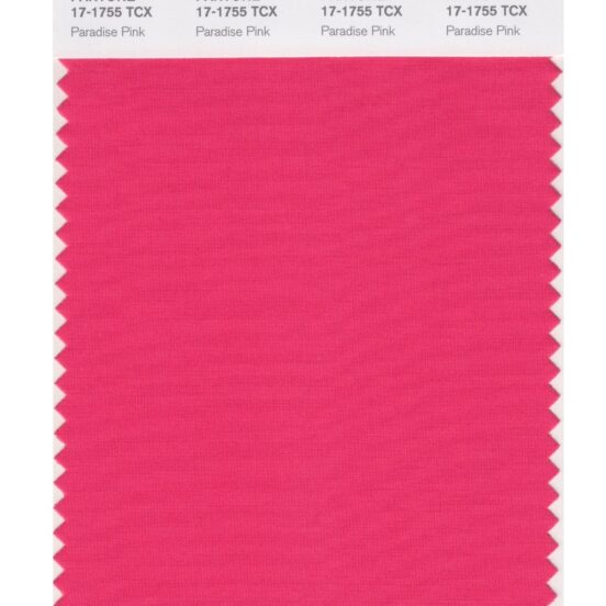 Pantone 17-1755 TCX Swatch Card Paradise Pink