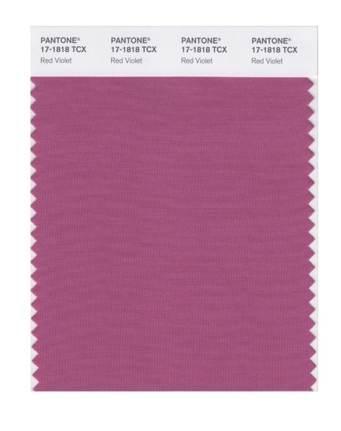 Pantone 17-1818 TCX Swatch Card Red Violet
