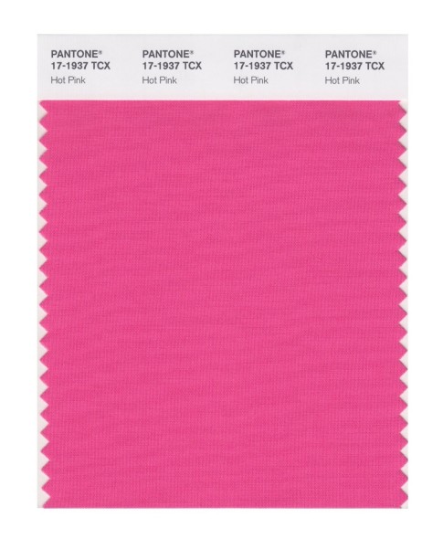 Pantone 17-1937 TCX Swatch Card Hot Pink