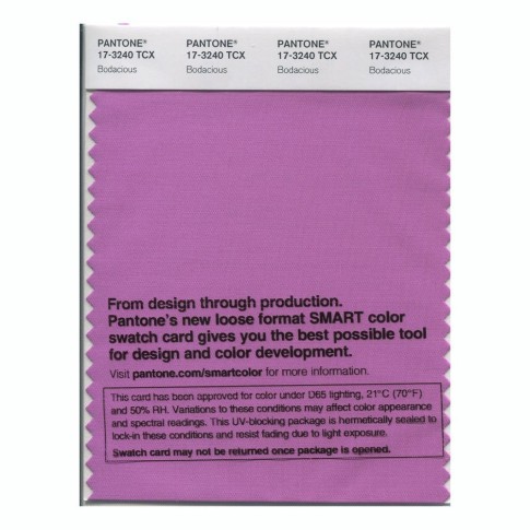 Pantone 17-3240 TCX Swatch Card Bodacious