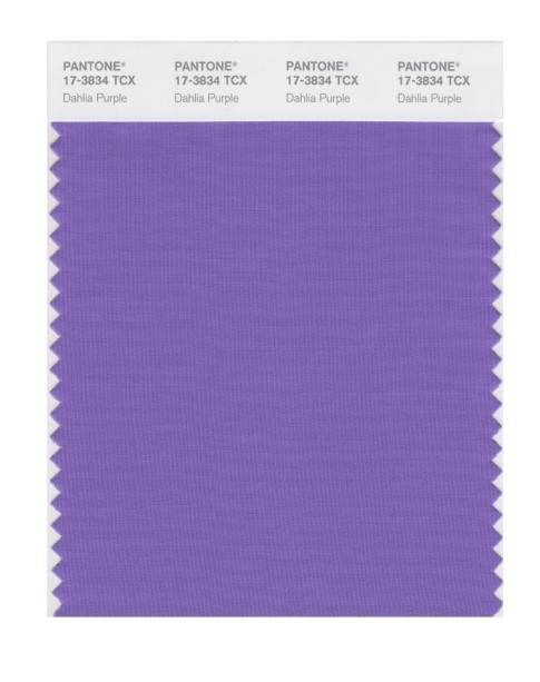 Pantone 17-3834 TCX Swatch Card Dahlia Purple