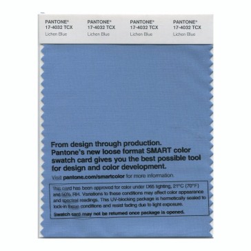 Pantone 17-4032 TCX Swatch Card Lichen Blue