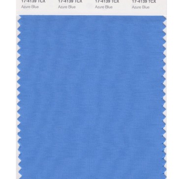 Pantone 17-4139 TCX Swatch Card Azure Blue