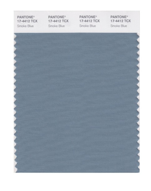 Pantone 17-4412 TCX Swatch Card Smoke Blue