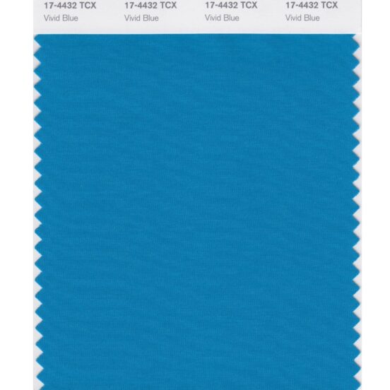 Pantone 17-4432 TCX Swatch Card Vivid Blue