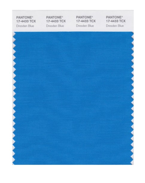 Pantone 17-4433 TCX Swatch Card Dresden Blue