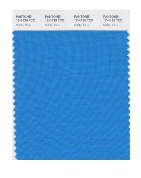 Pantone 17-4435 TCX Swatch Card Malibu Blue