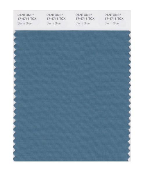 Pantone 17-4716 TCX Swatch Card Storm Blue