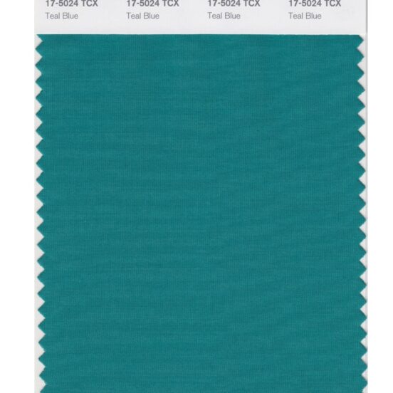 Pantone 17-5024 TCX Swatch Card Teal Blue