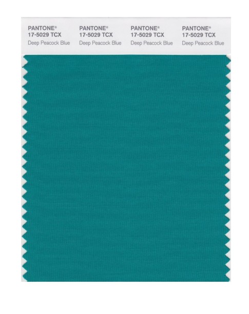 Pantone 17-5029 TCX Swatch Card Dp Peacock Blue