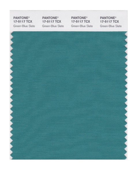 Pantone 17-5117 TCX Swatch Card Green-Blue Slate