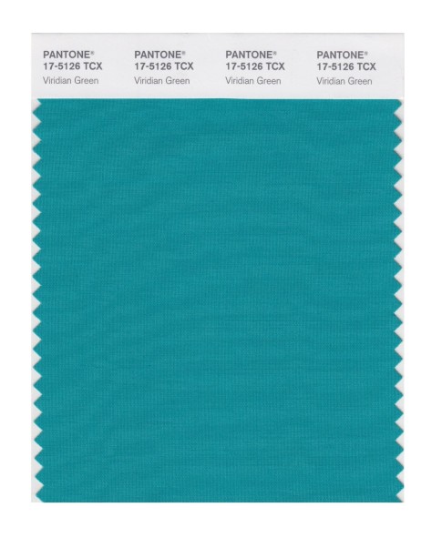Pantone 17-5126 TCX Swatch Card Viridian Green