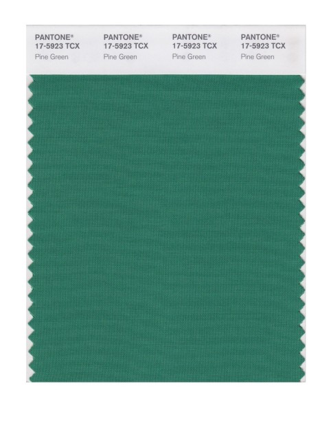 Pantone 17-5923 TCX Swatch Card Pine Green