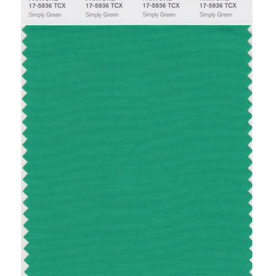 Pantone 17-5936 TCX Swatch Card Simply Green