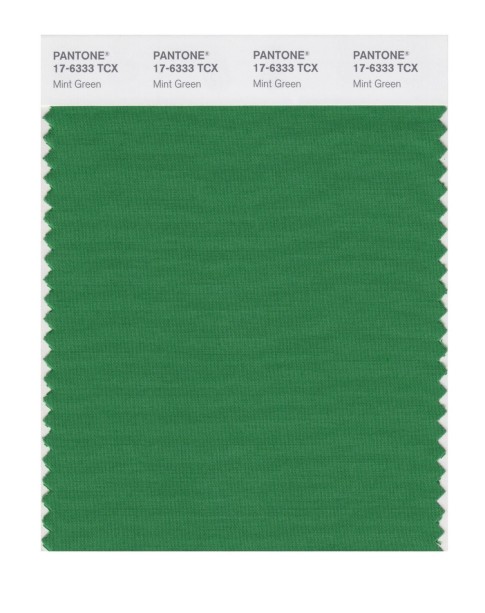 Pantone 17-6333 TCX Swatch Card Mint Green