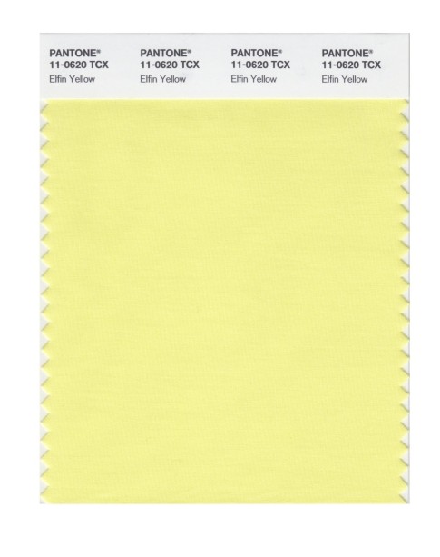 Pantone 11-0620 TCX Swatch Card Elfin Yellow