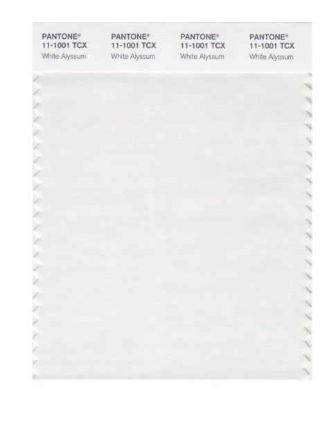 Pantone 11-1001 TCX Swatch Card White Alyssum