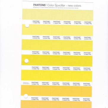 PANTONE 12-0742 TPG Lemon Verbena  Replacement Page (Fashion, Home & Interiors)