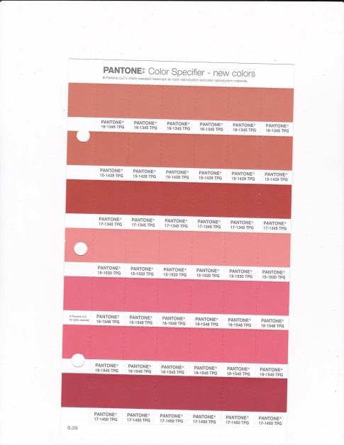 PANTONE 15-1520 TPG Blooming Dahlia Replacement Page (Fashion, Home & Interiors)