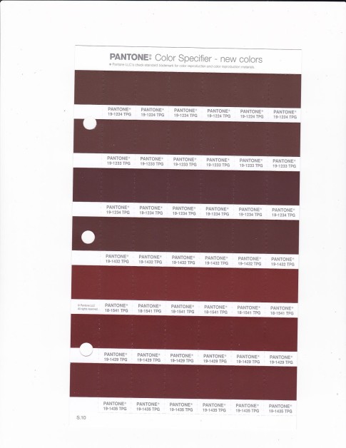 PANTONE 19-1234 TPG Rocky Road Replacement Page (Fashion, Home & Interiors)