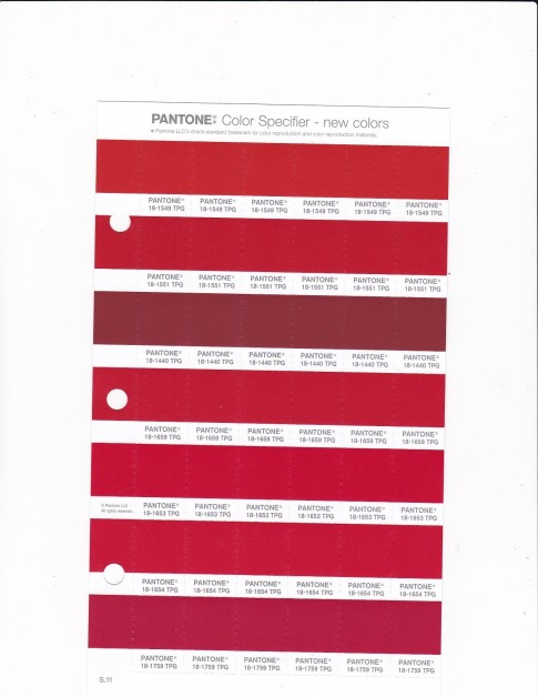 PANTONE 18-1549 TPG Valiant Poppy Replacement Page (Fashion, Home & Interiors)