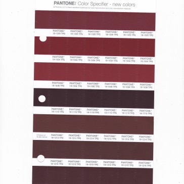 PANTONE 19-1534 TPG Merlot Replacement Page (Fashion, Home & Interiors)