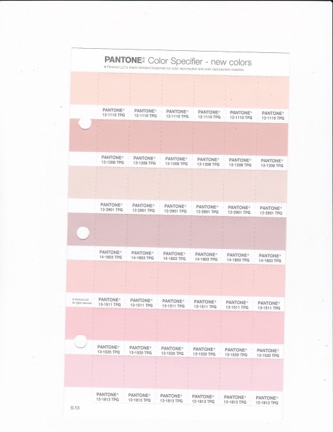 PANTONE 13-1511 TPG Pink Salt Replacement Page (Fashion, Home & Interiors)